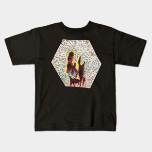 Colorful Space Nebula Kids T-Shirt